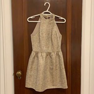 Gold cocktail dress - size 4